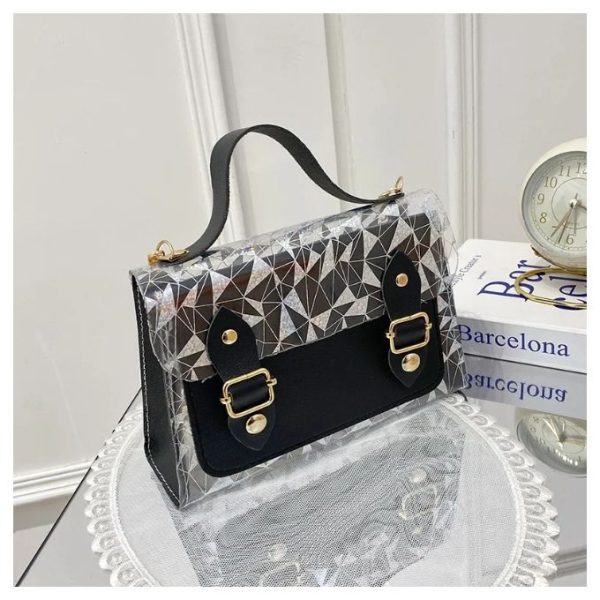 Nouveau Transparent Boucle Magnétique Boucle Chaîne Petit Sac Carré
