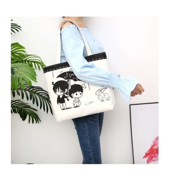 Sac A Bandoulière Pour Femme -dr22-Blanc/Noir