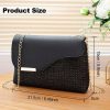 STY Women Chain Bags Small Woven Cross-body Bag Sling Bag + Gift( Accessory X 1 )- Black