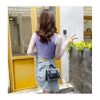 Nouveau Transparent Boucle Magnétique Boucle Chaîne Petit Sac Carré