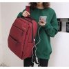 3Pcs Sac à Dos Avec Port USB - Rouge