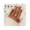 1 Ensemble Bague De Fiancaille Anneaux De Bagues Pour Femmes 13 Pièces Or