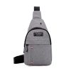 Loisirs Une épaule Sport Sling Poitrine Sac Oblique - Gris