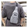 Loisirs Une épaule Sport Sling Poitrine Sac Oblique - Gris
