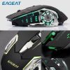 EAGEAT Souris de jeu sans fil rechargeable à trois vitesses 2.4GHz
