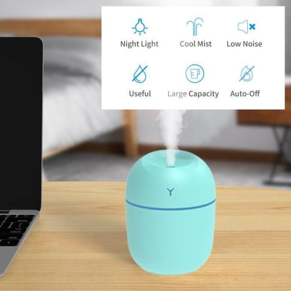 Mini Humidificateur D'air 220 Ml-vert