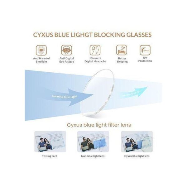 2 Lunettes d'ordinateur anti-lumière bleue pour réduire la fatigue oculaire UV400 blocage de la lumière bleue