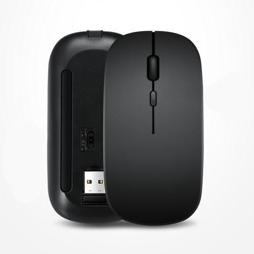 Souris Sans Fil Optique Rechargeable 2.4G Slim - Noir