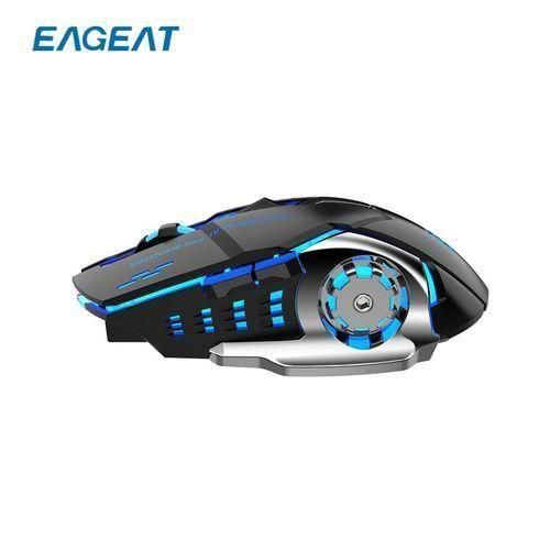 EAGEAT Souris de jeu sans fil rechargeable à trois vitesses 2.4GHz