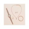 3 Ensemble Montre Collier Bague Boucles d'oreilles Bracelet pour Femme - Rose