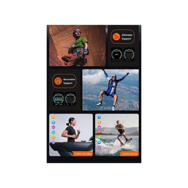 7 Montre connectée de sport étanche grand écran KIRO